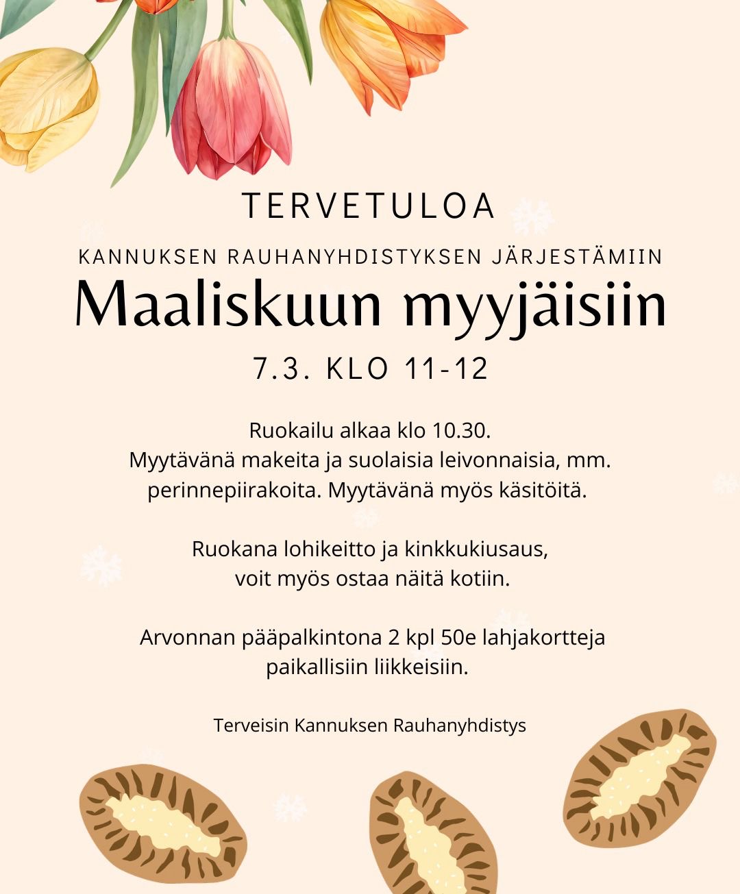 Maaliskuun myyjäiset 7.3.2026